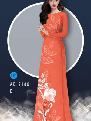 Vải áo dài hoa hồng và lá thiết kế 2020 AD 9186 27 1582858882 578 Vai ao dai hoa hong va la thiet ke 2020