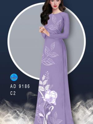 Vải áo dài hoa hồng và lá thiết kế 2020 AD 9186 28 1582858882 832 Vai ao dai hoa hong va la thiet ke 2020