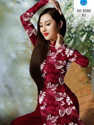 Vải áo dài hình Lá mới ra AD 6586 28 1582947440 285 Vai ao dai hinh La moi ra AD 6586