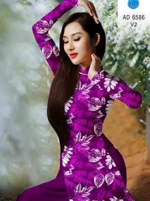 Vải áo dài hình Lá mới ra AD 6586 33 1582947441 283 Vai ao dai hinh La moi ra AD 6586