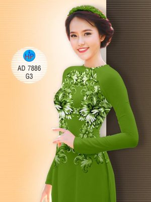 Vải áo dài Hoa in 3D kiểu mới AD 7886 27 1582950696 101 Vai ao dai Hoa in 3D kieu moi AD 7886