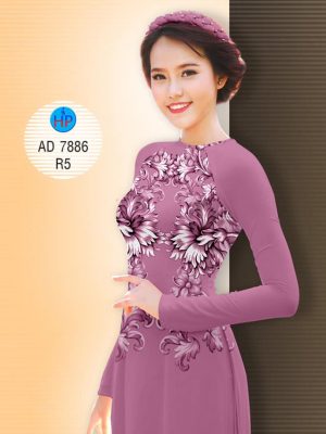 Vải áo dài Hoa in 3D kiểu mới AD 7886 32 1582950696 435 Vai ao dai Hoa in 3D kieu moi AD 7886
