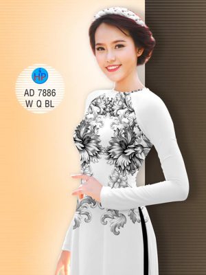 Vải áo dài Hoa in 3D kiểu mới AD 7886 24 1582950696 580 Vai ao dai Hoa in 3D kieu moi AD 7886