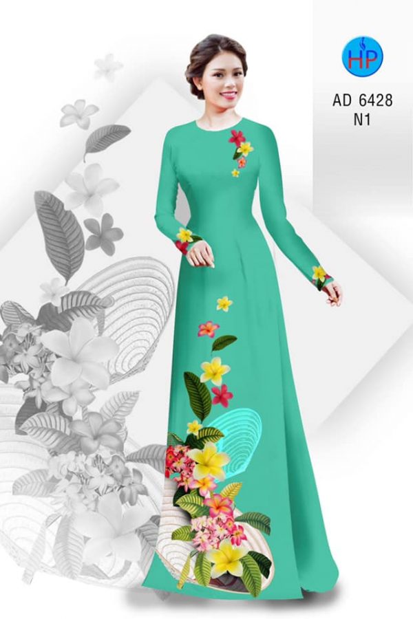 Vai ao dai Hoa Su va non la thiet ke