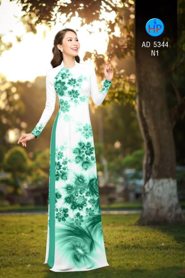 Vai ao dai Hoa ao kieu moi AD 5344