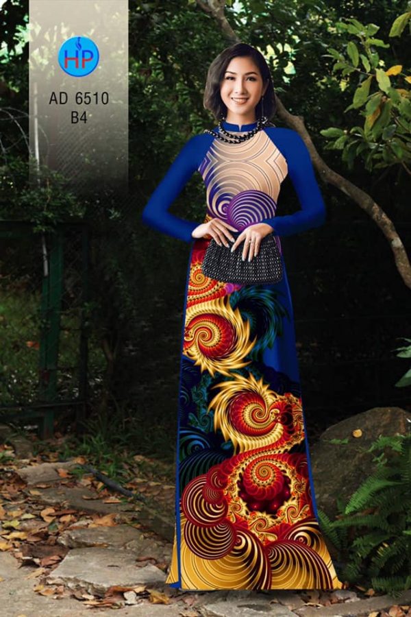 Vai ao dai Hoa ao thiet ke 2020 AD 6510