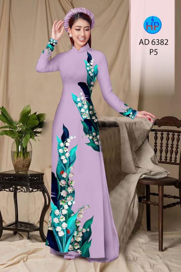 Vai ao dai Hoa chuong kieu moi AD 6382