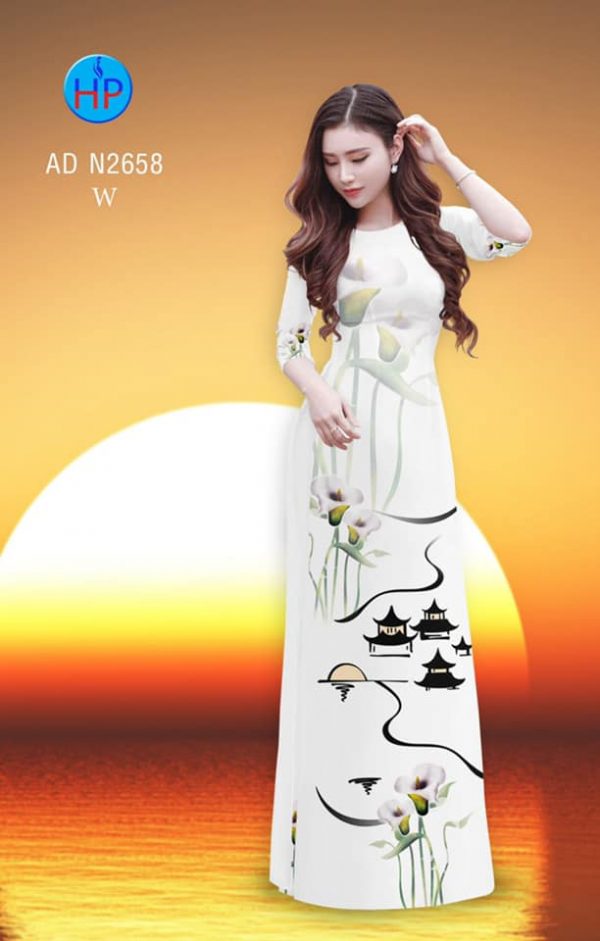 Vai ao dai Hoa thuy vu kieu moi AD N2658