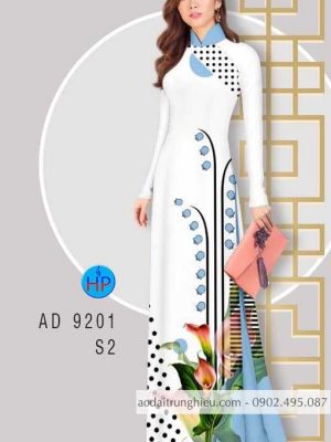 Vải áo dài Bi và hoa loa kèn kiểu mới AD 9201 32 1583056360 364 Vai ao dai Bi va hoa loa ken kieu moi