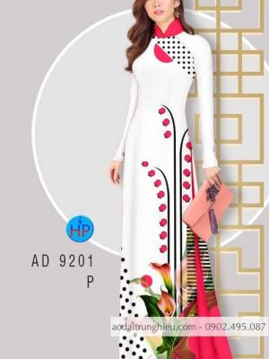 Vải áo dài Bi và hoa loa kèn kiểu mới AD 9201 24 1583056360 538 Vai ao dai Bi va hoa loa ken kieu moi