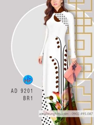 Vải áo dài Bi và hoa loa kèn kiểu mới AD 9201 22 1583056360 608 Vai ao dai Bi va hoa loa ken kieu moi