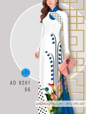 Vải áo dài Bi và hoa loa kèn kiểu mới AD 9201 30 1583056360 857 Vai ao dai Bi va hoa loa ken kieu moi
