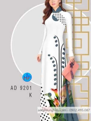 Vải áo dài Bi và hoa loa kèn kiểu mới AD 9201 26 1583056360 87 Vai ao dai Bi va hoa loa ken kieu moi