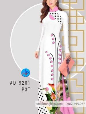 Vải áo dài Bi và hoa loa kèn kiểu mới AD 9201 37 1583056361 533 Vai ao dai Bi va hoa loa ken kieu moi