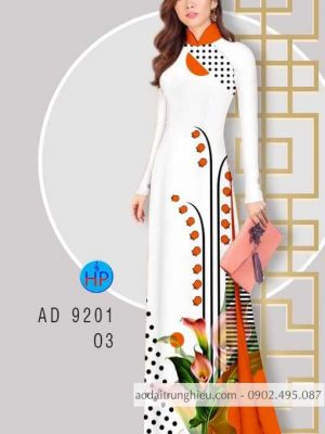 Vải áo dài Bi và hoa loa kèn kiểu mới AD 9201 36 1583056361 804 Vai ao dai Bi va hoa loa ken kieu moi