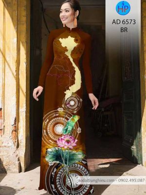 Vải áo dài Bản đồ – Trống đồng – Hoa Sen mới ra AD 6573 27 1583056655 123 Vai ao dai Ban do – Trong dong – Hoa