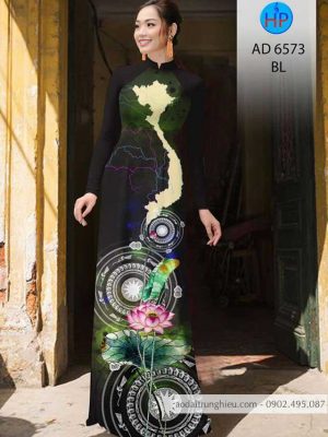 Vải áo dài Bản đồ – Trống đồng – Hoa Sen mới ra AD 6573 26 1583056655 226 Vai ao dai Ban do – Trong dong – Hoa