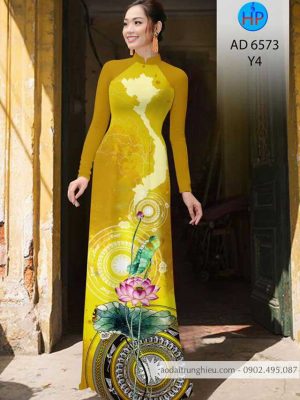Vải áo dài Bản đồ – Trống đồng – Hoa Sen mới ra AD 6573 28 1583056655 586 Vai ao dai Ban do – Trong dong – Hoa
