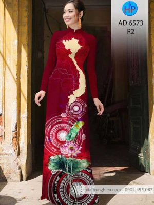 Vải áo dài Bản đồ – Trống đồng – Hoa Sen mới ra AD 6573 35 1583056656 298 Vai ao dai Ban do – Trong dong – Hoa