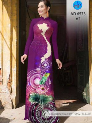 Vải áo dài Bản đồ – Trống đồng – Hoa Sen mới ra AD 6573 30 1583056656 302 Vai ao dai Ban do – Trong dong – Hoa