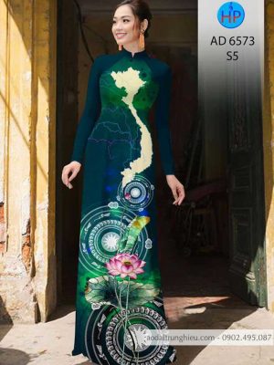 Vải áo dài Bản đồ – Trống đồng – Hoa Sen mới ra AD 6573 33 1583056656 703 Vai ao dai Ban do – Trong dong – Hoa