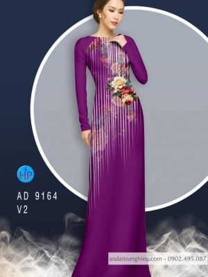 Vải áo dài Hoa hồng kiểu mới AD 9164 23 1583219652 47 Vai ao dai Hoa hong kieu moi AD 9164
