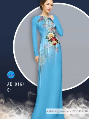 Vải áo dài Hoa hồng kiểu mới AD 9164 22 1583219652 722 Vai ao dai Hoa hong kieu moi AD 9164