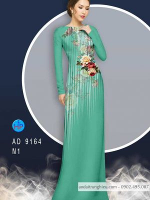 Vải áo dài Hoa hồng kiểu mới AD 9164 33 1583219653 925 Vai ao dai Hoa hong kieu moi AD 9164