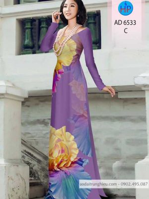 Vải áo dài Hoa in 3D mới ra AD 6533 27 1583219971 124 Vai ao dai Hoa in 3D moi ra AD 6533