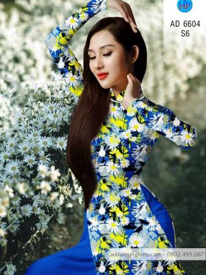 Vải áo dài hoa Cúc hoạ mi kiểu mới AD 6604 21 1583220372 389 Vai ao dai hoa Cuc hoa mi kieu moi AD