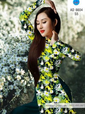 Vải áo dài hoa Cúc hoạ mi kiểu mới AD 6604 27 1583220373 249 Vai ao dai hoa Cuc hoa mi kieu moi AD