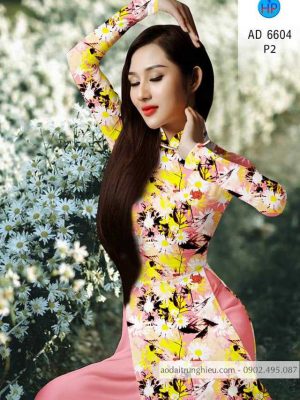 Vải áo dài hoa Cúc hoạ mi kiểu mới AD 6604 28 1583220373 408 Vai ao dai hoa Cuc hoa mi kieu moi AD