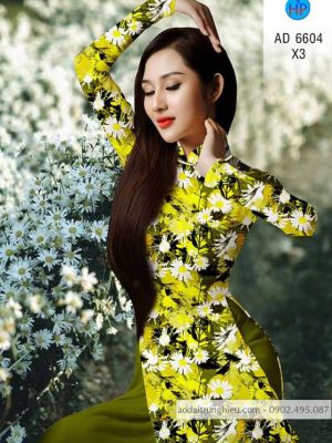 Vải áo dài hoa Cúc hoạ mi kiểu mới AD 6604 25 1583220373 461 Vai ao dai hoa Cuc hoa mi kieu moi AD