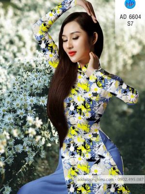 Vải áo dài hoa Cúc hoạ mi kiểu mới AD 6604 24 1583220373 980 Vai ao dai hoa Cuc hoa mi kieu moi AD
