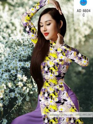 Vải áo dài hoa Cúc hoạ mi kiểu mới AD 6604 34 1583220374 102 Vai ao dai hoa Cuc hoa mi kieu moi AD