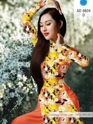 Vải áo dài hoa Cúc hoạ mi kiểu mới AD 6604 35 1583220374 155 Vai ao dai hoa Cuc hoa mi kieu moi AD