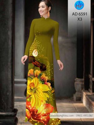 Vải áo dài hoa Sen kiểu mới AD 6591 38 1583220533 411 Vai ao dai hoa Sen kieu moi AD 6591
