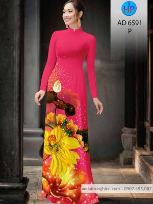 Vải áo dài hoa Sen kiểu mới AD 6591 28 1583220533 475 Vai ao dai hoa Sen kieu moi AD 6591