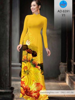 Vải áo dài hoa Sen kiểu mới AD 6591 31 1583220533 653 Vai ao dai hoa Sen kieu moi AD 6591