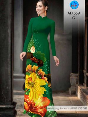 Vải áo dài hoa Sen kiểu mới AD 6591 33 1583220533 806 Vai ao dai hoa Sen kieu moi AD 6591