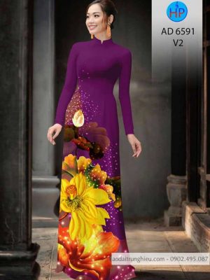 Vải áo dài hoa Sen kiểu mới AD 6591 41 1583220534 39 Vai ao dai hoa Sen kieu moi AD 6591