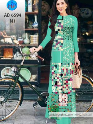 Vải áo dài Ô vuông mới ra AD 6594 35 1583220927 849 Vai ao dai O vuong moi ra AD 6594
