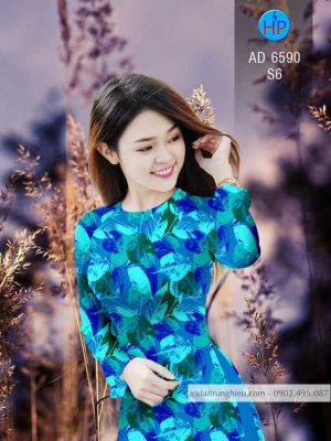 Vải áo dài hình Lá kiểu mới AD 6590 20 1583221313 2 Vai ao dai hinh La kieu moi AD 6590