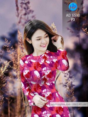Vải áo dài hình Lá kiểu mới AD 6590 30 1583221314 248 Vai ao dai hinh La kieu moi AD 6590