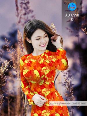 Vải áo dài hình Lá kiểu mới AD 6590 32 1583221314 568 Vai ao dai hinh La kieu moi AD 6590