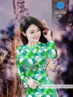 Vải áo dài hình Lá kiểu mới AD 6590 31 1583221314 577 Vai ao dai hinh La kieu moi AD 6590