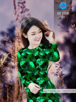Vải áo dài hình Lá kiểu mới AD 6590 25 1583221314 958 Vai ao dai hinh La kieu moi AD 6590