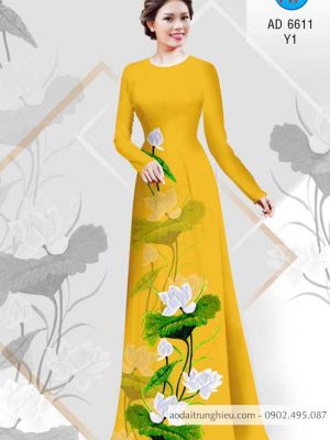 Vải áo dài Sen thanh khiết thiết kế 2020 AD 6611 25 1583222319 259 Vai ao dai Sen thanh khiet thiet ke 2020 AD