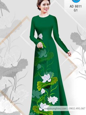 Vải áo dài Sen thanh khiết thiết kế 2020 AD 6611 23 1583222319 333 Vai ao dai Sen thanh khiet thiet ke 2020 AD