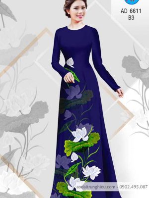 Vải áo dài Sen thanh khiết thiết kế 2020 AD 6611 24 1583222319 767 Vai ao dai Sen thanh khiet thiet ke 2020 AD